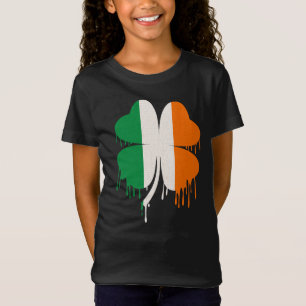 Camiseta Bandeja Irlandesa de Quatro Folhas de Folha