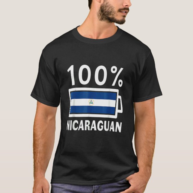 Camiseta Bandeja Nicarágua 100 Bateria Tee (Frente)