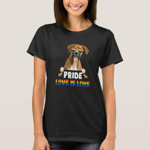 Camiseta Bandeja Orgulho gay boxer Cachorro Lgbt Arco-íris