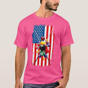 Camiseta Bandeja piscina Roupa Americana do Player