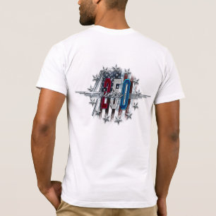 CAMISETA BANDERA AMERICANA CLÁSSICA RETRÔ CROMO AMÉRICA 250