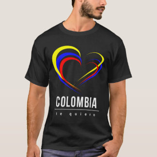 Camiseta Bandera Corazon Hoodie, Sinalizador colombiano