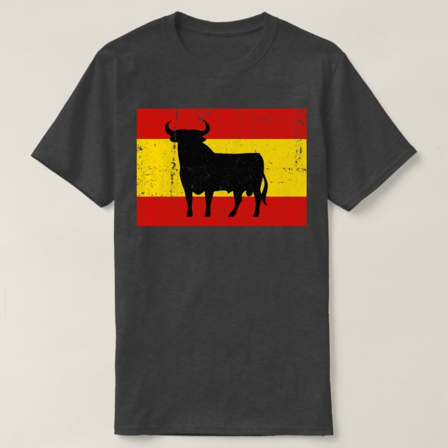 Camiseta Bandera de Espaa Toro de Osborne (Frente do Design)