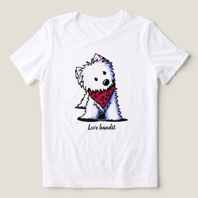 Camiseta Bandido Beijador Westie (Design frontal)