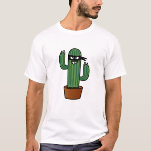 Camiseta Bandido sneaky mascarado ninja do bandido do cacto