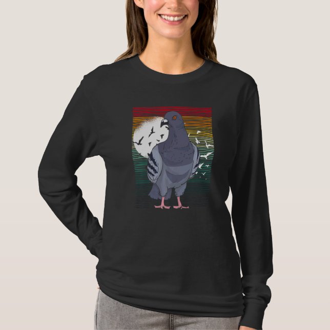Camiseta Bando De Animais De Retrô De Aves De Capoeira De C (Frente)