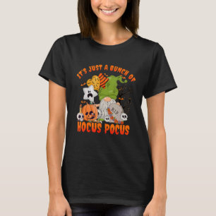 Camiseta Bando de Hocus Pocus Pumpkin Gnomo Bats Assustador