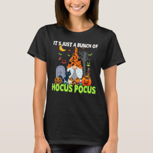Camiseta Bando De Hocus Pocus Pumpkin Gnomo Gats Assustador