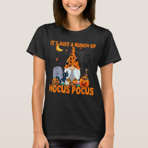 Camiseta Bando De Hocus Pocus Pumpkin Gnomo Gats Assustador
