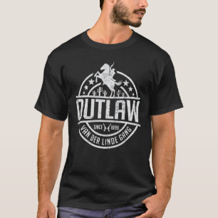 Camiseta Bando do Fora da Lei Dutch Cavalo Vermelho & Avent