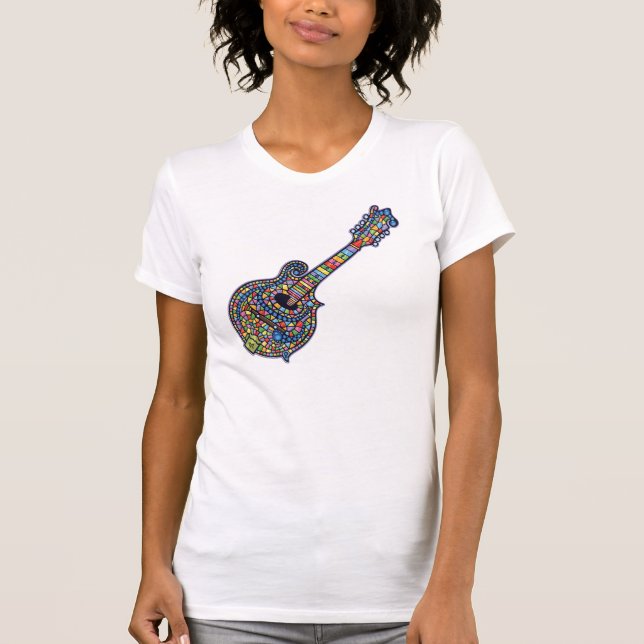 Camiseta Bandolim do mosaico (Frente)