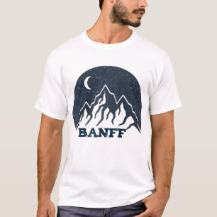 Camiseta Banff Alberta Canada Caminhando Montanhas Acampada