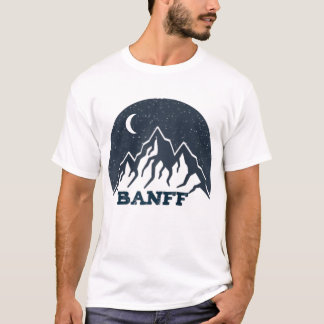 Camiseta Banff Alberta Canada Caminhando Montanhas Acampada