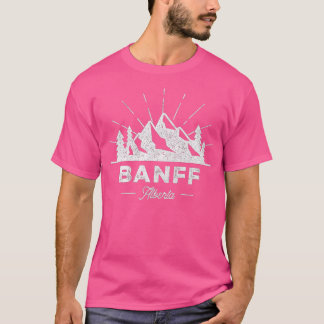Camiseta Banff Alberta Canada  Vintage Hiking Retro  Design