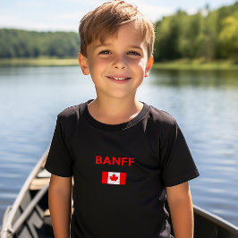 Camiseta Banff Canada Flag Dark Color