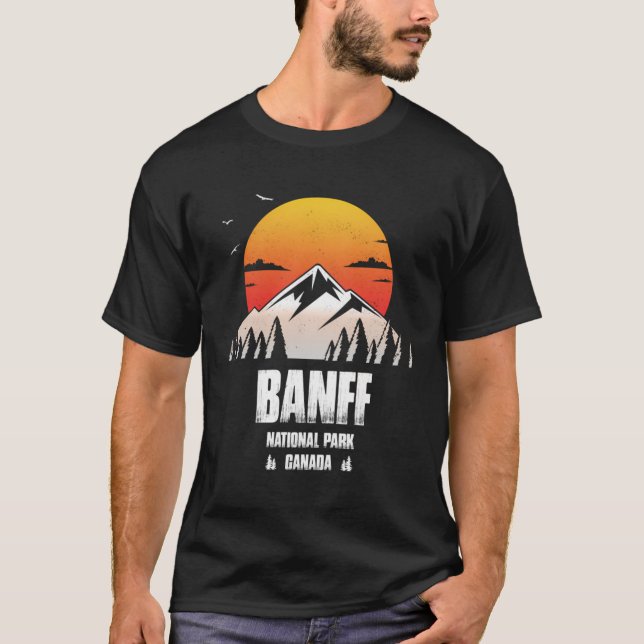Camiseta Banff Lembreder Parque Nacional Canadense Retro So (Frente)