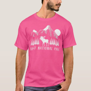 Camiseta Banff National Park Alberta Canada Hiking Moose Mo