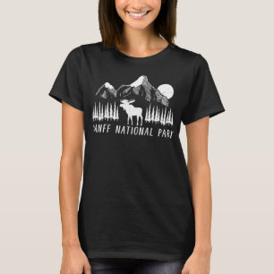 Camiseta Banff National Park Alberta Canada Hiking Moose Mo