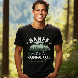 Camiseta Banff National Park Forest Bear Design