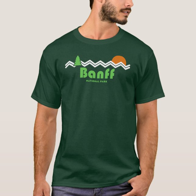 Camiseta Banff National Park Retro (Frente)