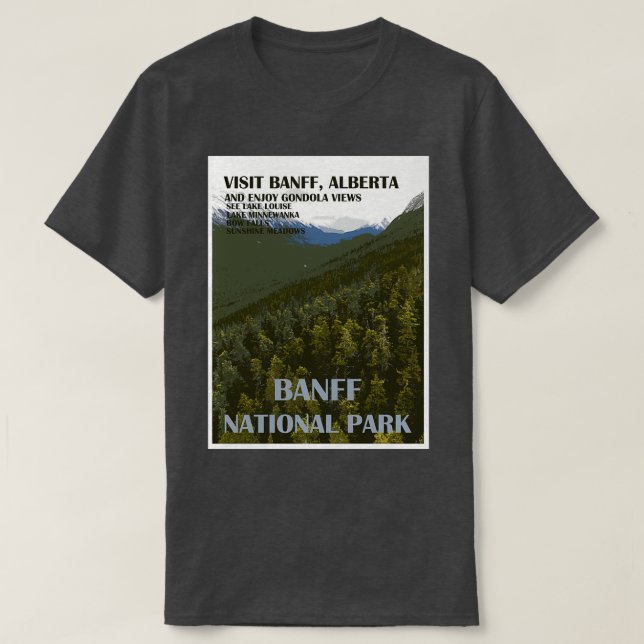 Camiseta Banff National Park Viagem (Frente do Design)