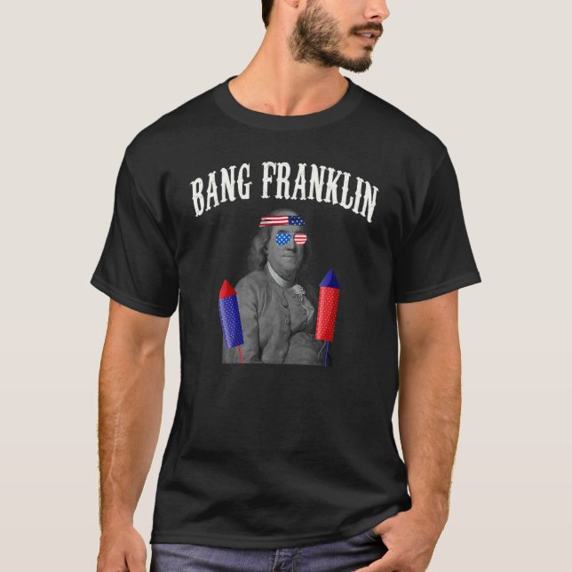 Camiseta Bang Franklin Fireworks Diretor Ben Franklin (Frente)