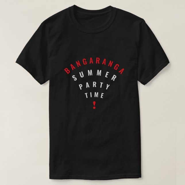 Camiseta Bangaranga da Festa de Verão (Frente do Design)