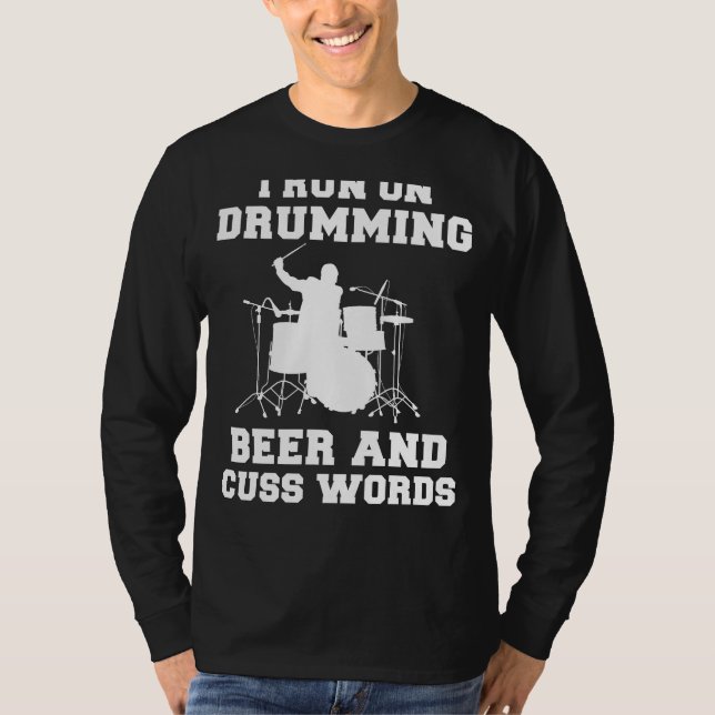 Camiseta Bangin Beats, Brews e Banter: Drums, Beer e (Frente)