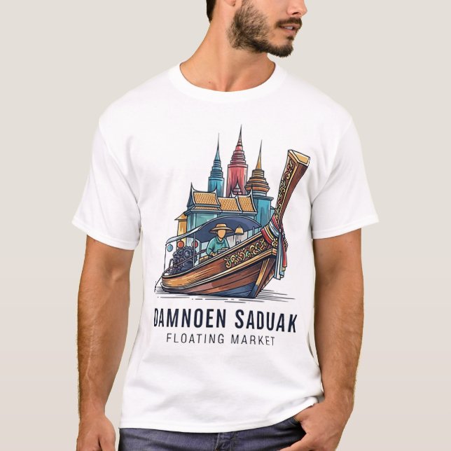 CAMISETA BANGKOK FLOATING MARKET (Frente)