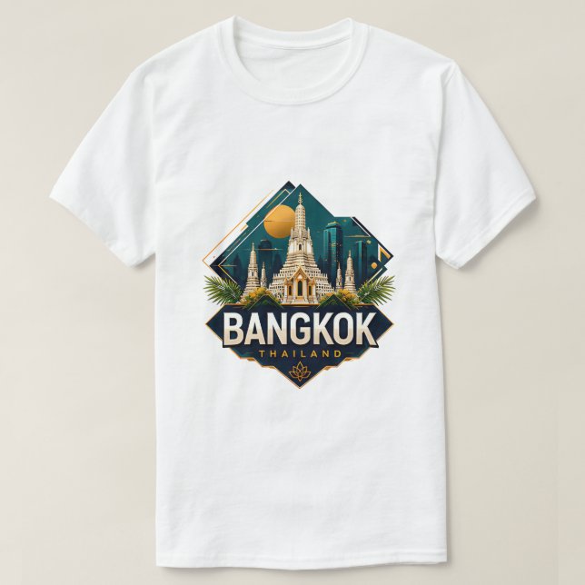 Camiseta Bangkok Tailândia Aventura (Frente do Design)