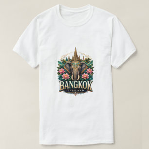 Camiseta Bangkok Tailândia Elefante Viagem Souvenir