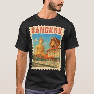 Camiseta Bangkok Tailândia Viagem Souvenir Buddha Tailândia