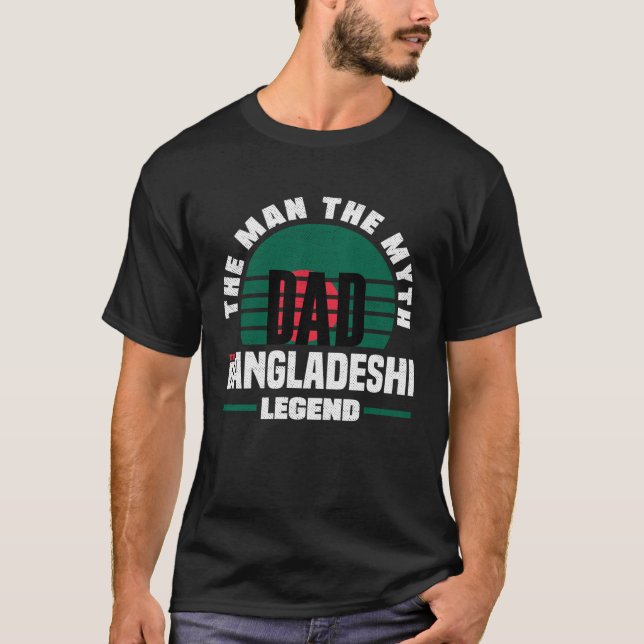 Camiseta Bangladeshi Bangladesh Bangladeshi Flag Fathers Da (Frente)