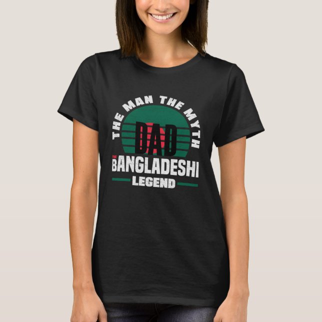 Camiseta Bangladeshi Bangladesh Bangladeshi Flag Fathers Da (Frente)