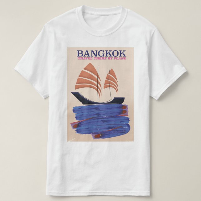 Camiseta Banguecoque "Vá lá de avião" (Frente do Design)