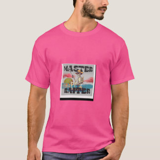 Camiseta Banheira-Mestre Retro Com Esqueleto De Pesca