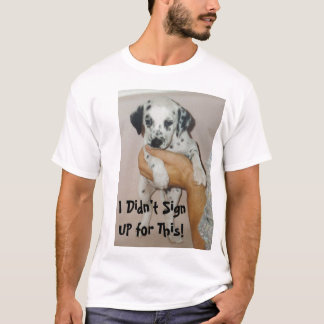 Camiseta banho do filhote de cachorro do kiko, eu não
