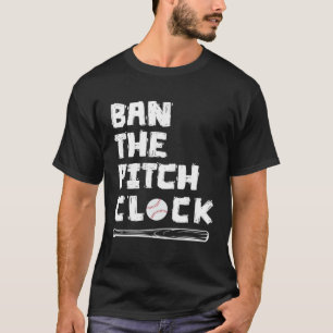 Camiseta Banir o relógio de distância no baseball Mostre se
