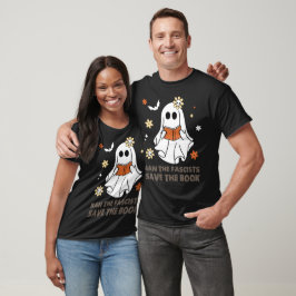 Camiseta Banir os Fascistas Salvar os Livros Boo Halloween