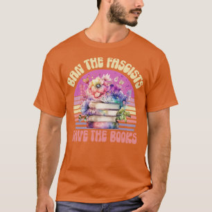 Camiseta banir os fascistas salvar os livros fascistas