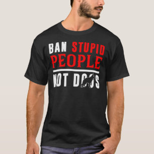 Camiseta Banir Pessoas Estúpidas Sem Cães German shepherd