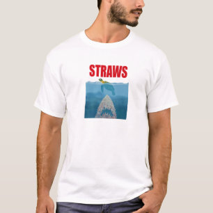 Camiseta Banir Plásticos Salva Tartarugas do Mar Salvar Ter