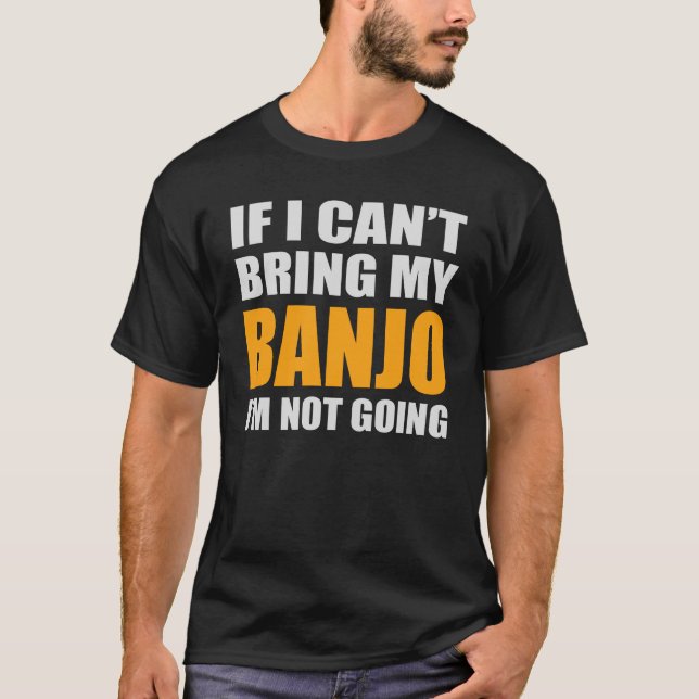 Camiseta Banjo Bluegrass Música tradicional Engraçada (Frente)