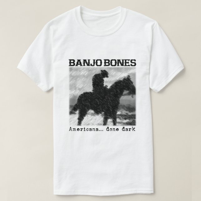 Camiseta Banjo Bones Americana Done Dark (Frente do Design)