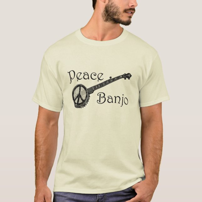 Camiseta Banjo com o sinal de paz (Frente)