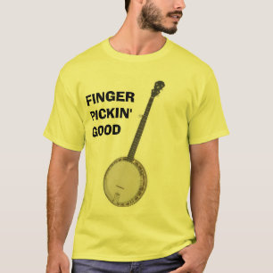 Camiseta Banjo - dedo Pickin bom