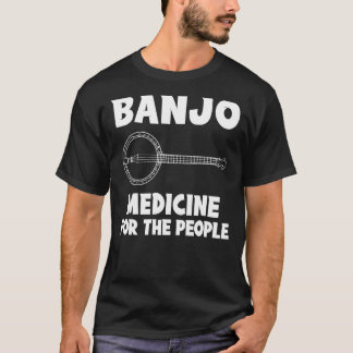 Camiseta Banjo É Medicina Para A Pessoas Hoodie Long Sleev