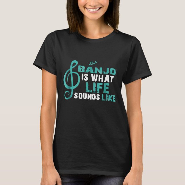 Camiseta Banjo é o que a vida parece ser novidade (Frente)