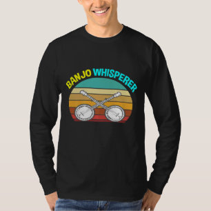 Camiseta Banjo For Vintage Music Men Women Whisperer