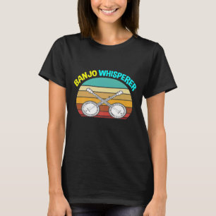 Camiseta Banjo For Vintage Music Men Women Whisperer